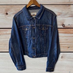 Old Navy EUC XXL *Petite* Cropped 100% Cotton Jean Jacket